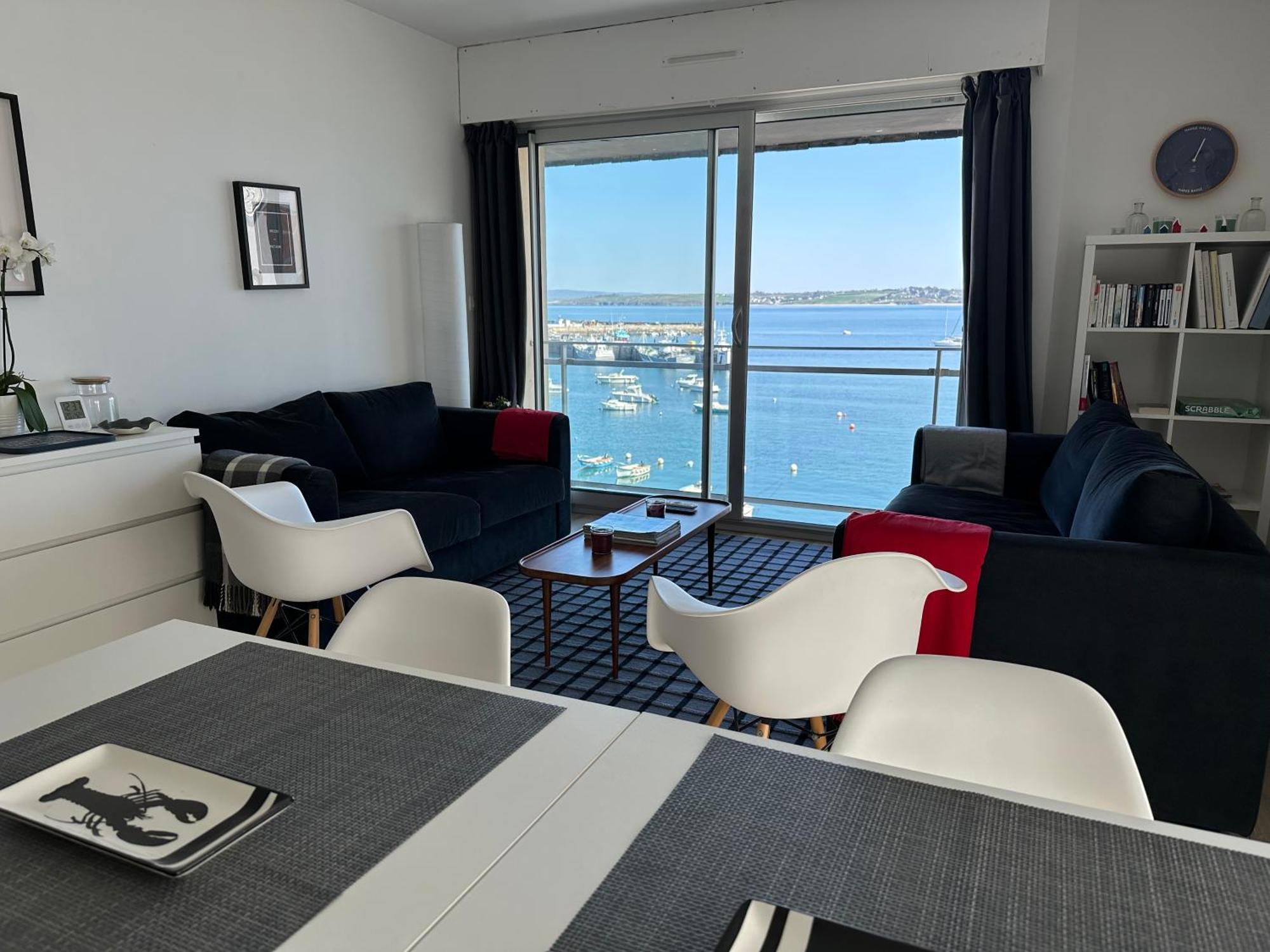 Appartement Design VIII - Port Rosmeur - Sublime Vue Mer 두아르느네 외부 사진