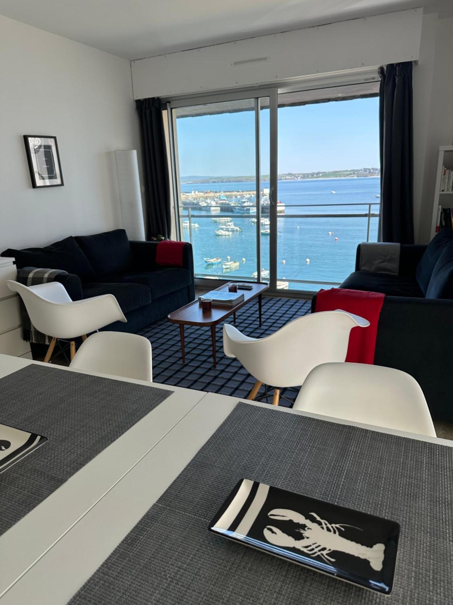 Appartement Design VIII - Port Rosmeur - Sublime Vue Mer 두아르느네 외부 사진